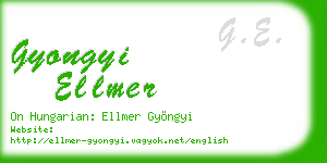 gyongyi ellmer business card